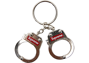 supreme reflective keychain brilliant green